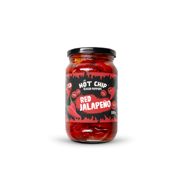 Červené Jalapeño papričky krájené v octovém nálevu – 330g - Image 3