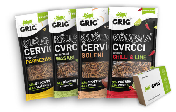 Grig Dárkové balení cvrčků a červíků