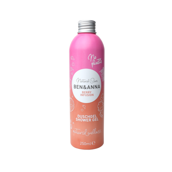Ben & Anna Sprchový gel - Berry Infusion (250 ml) - se sladkou ovocnou vůní