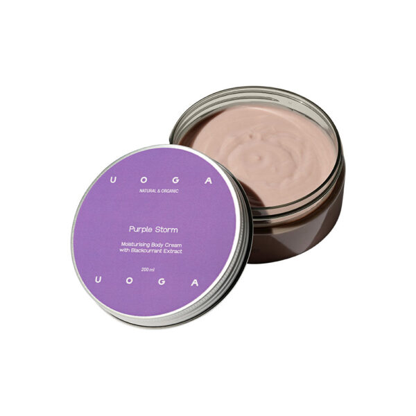 Uoga Uoga Hydratační tělový krém Purple Storm s černým rybízem (200 ml) - s mangovým máslem