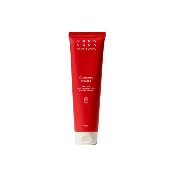 Uoga Uoga Hydratační tělový krém Cranberry Mousse s brusinkami BIO (150 ml) - hydratuje a vyživuje pokožku