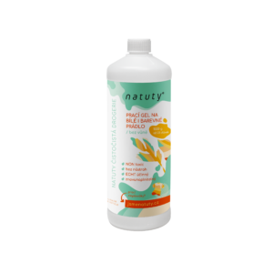 Natuty Prací gel na bílé i barevné prádlo bez vůně (1 l) - 33 pracích dávek v 1 litru