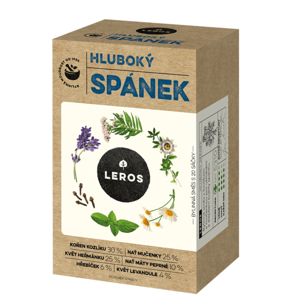 LEROS Bylinný čaj Hluboký spánek - nálev. sáčky (20 x 1 g) - pro lepší kvalitu spánku