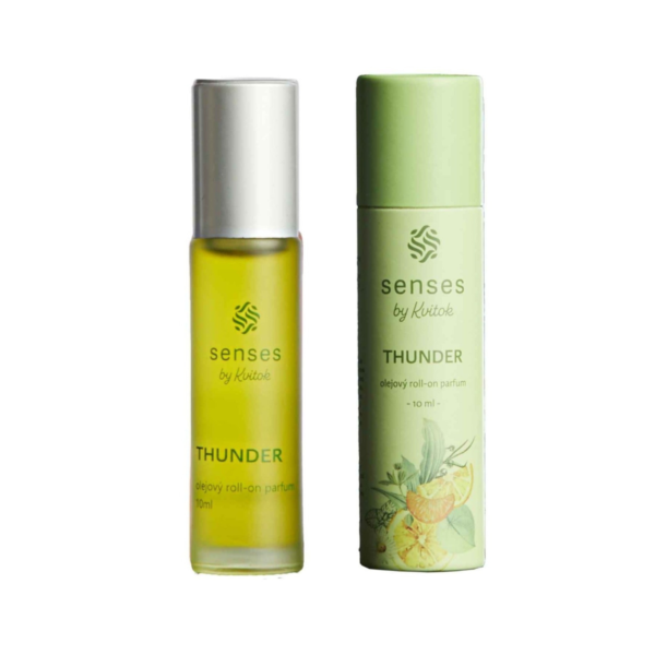 Kvitok Senses Roll-on olejový parfém Thunder (10 ml) - zelená unisex vůně - Image 2
