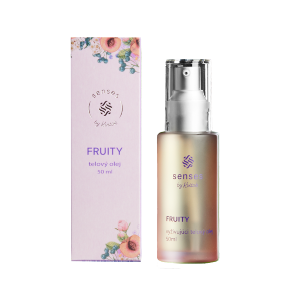 Kvitok Senses Vyživující tělový olej Fruity (50 ml) - s vůní malin, rybízu a vanilky - Image 2
