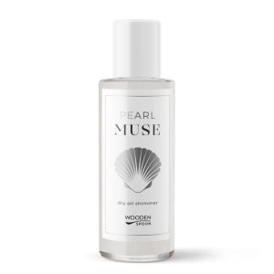 Wooden Spoon Třpytivý suchý olej Pearl Muse (100 ml) - pro stříbrné odlesky na pokožce