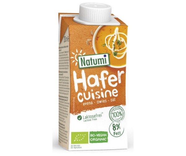 Natumi Ovesná alternativa smetany BIO (200 ml) - 100% rostlinný pomocník