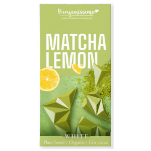 Benjamíssimo Čokoláda matcha & citron BIO (70 g) - alternativa bílé čokolády