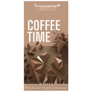 Benjamíssimo Čokoláda Coffee Time bez kofeinu BIO (60 g) - alternativa bílé čokolády