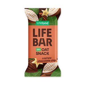 Lifefood Lifebar Oat snack Chocolate Chip BIO (40 g) - bez lepku