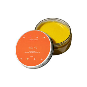 Uoga Uoga Jemný regenerační tělový peeling s pomerančem I´m on Fire (200 ml) - pro jemnou a vyživenou pokožku