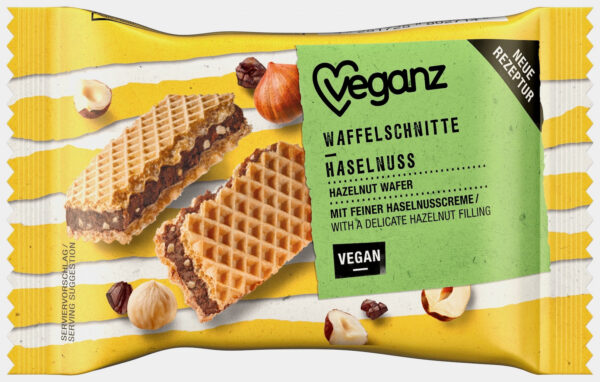 Veganz Vafle s oříškovou náplní (22 g) - praktická svačinka na cesty