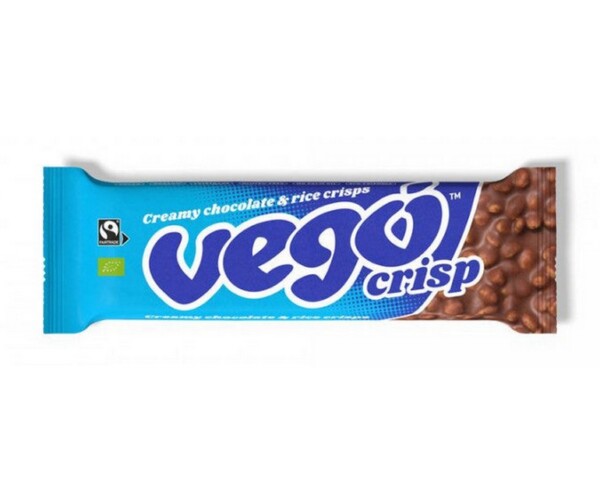 Vego Crisp Čokoládová tyčinka s rýžovými křupinkami BIO (40 g) - lahodná chuť