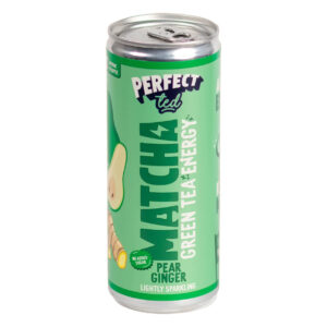 PerfectTed Matcha nápoj - Hruška & Zázvor (250 ml) - zdravý energy drink