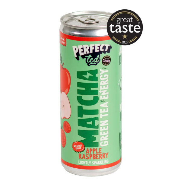PerfectTed Matcha nápoj - Jablko & Malina (250 ml) - zdravý energy drink