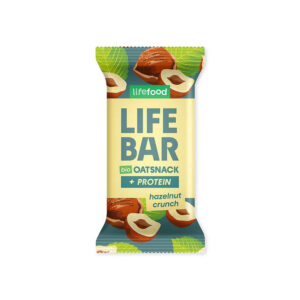Lifefood Lifebar Oat protein snack Hazelnut crunch BIO (40 g) - bez lepku