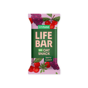 Lifefood Lifebar Oat snack Berry fusion BIO (40 g) - bez lepku