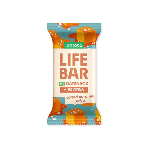 Lifefood Lifebar Oat Snack Protein Salted Caramel Crisp BIO (40 g) - bez lepku