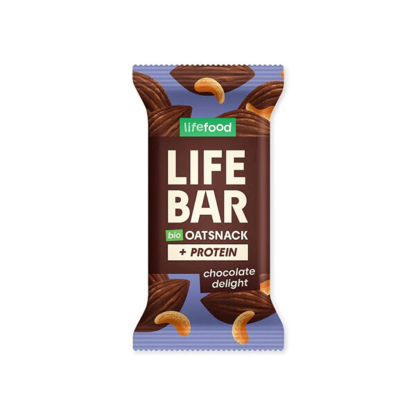 Lifefood Lifebar Oat protein snack Chocolate delight BIO (40 g) - bez lepku
