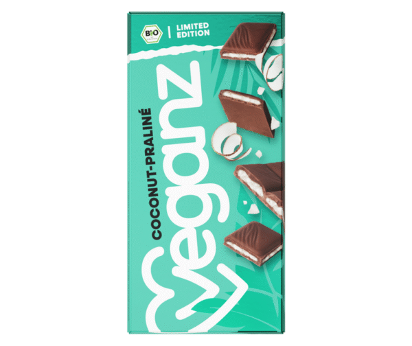 Veganz Kokosová pralinková čokoláda rostlinná BIO (85 g) - jemně krémová