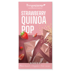 Benjamíssimo Čokoláda s jahodou a quinoou BIO (60 g) - nevšední kombinace chutí