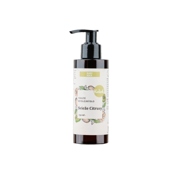 Kvitok Tekuté mýdlo Svěží citrusy (150 ml) - s mandlovým olejem