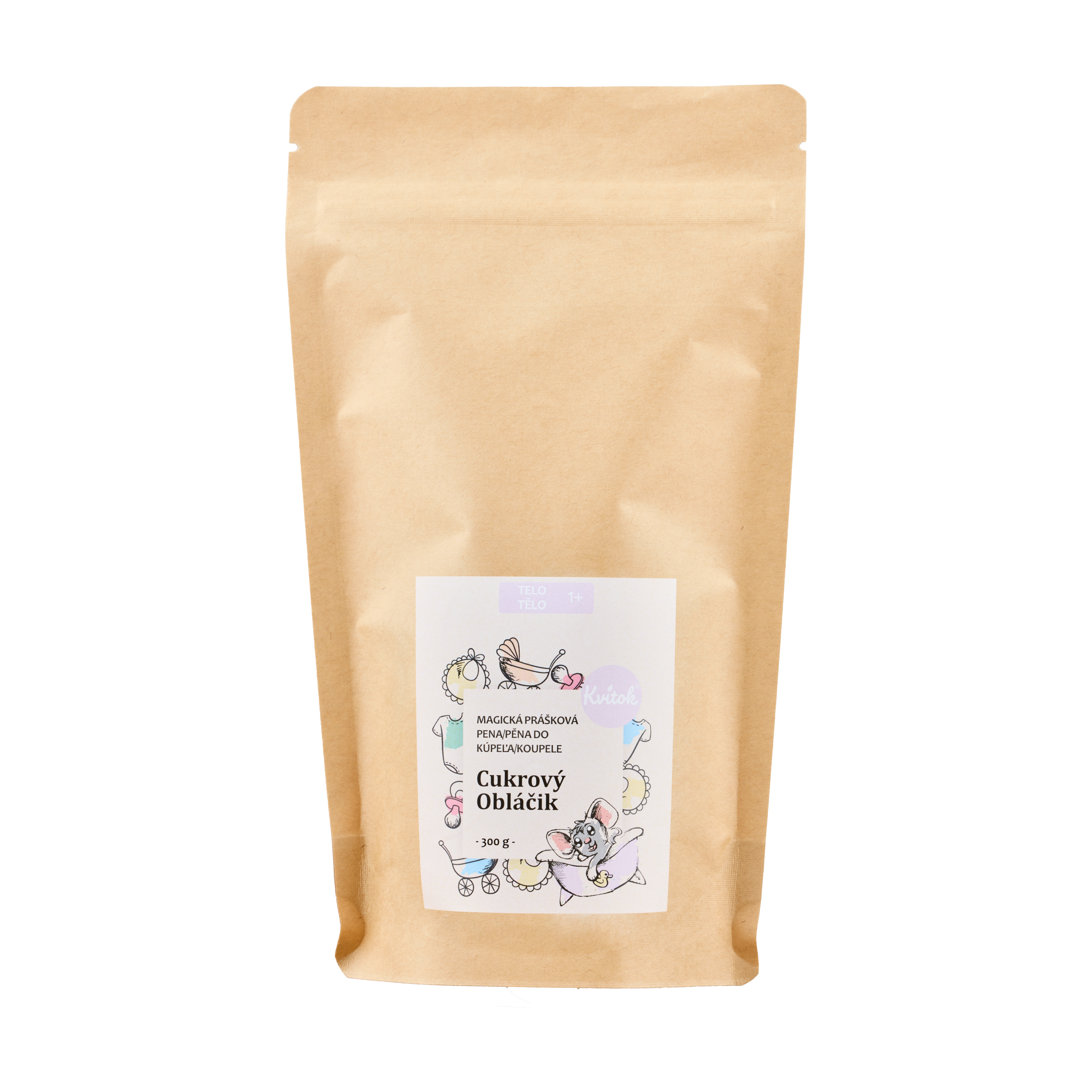 Kvitok Magická pěna do koupele Cukrový obláček - 300 g - krásně pění