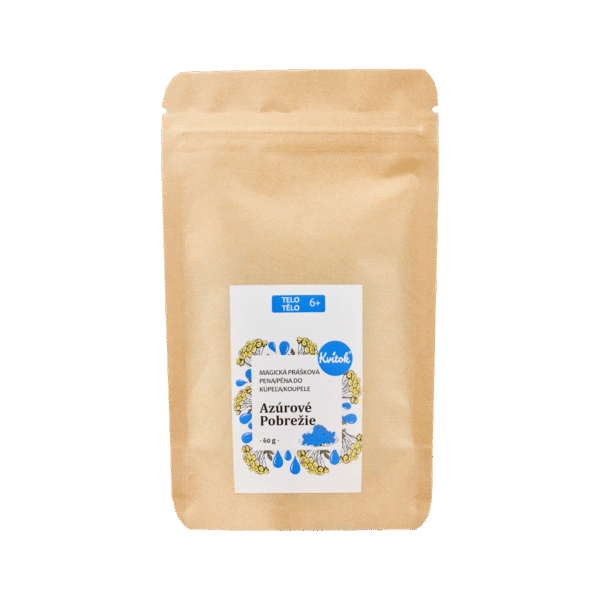 Kvitok Magická pěna do koupele Azurové pobřeží - 60 g - krásně pění - Image 2