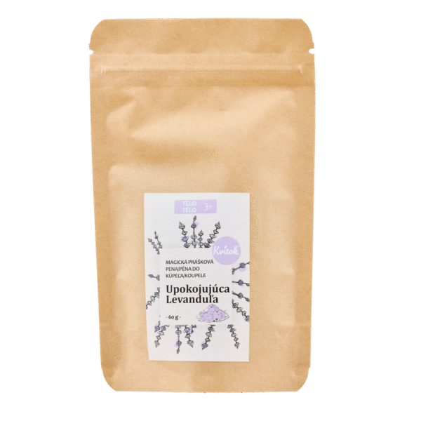 Kvitok Magická pěna do koupele Zklidňující levandule - 60 g - krásně pění - Image 2