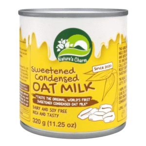 Nature's Charm Ovesná alternativa kondenzovaného mléka slazená (320 g) - 100% rostlinný pomocník