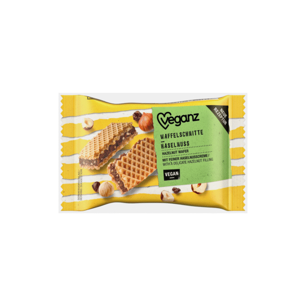 Veganz Vafle s oříškovou náplní (22 g) - praktická svačinka na cesty
