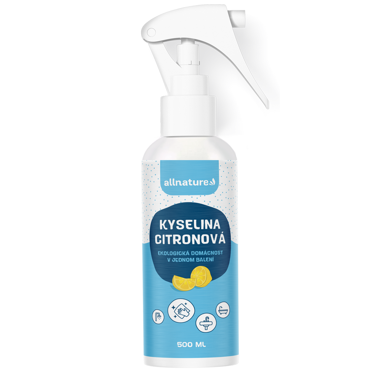Allnature Kyselina citronová ve spreji (500 ml) - bojovník proti vodnímu kameni