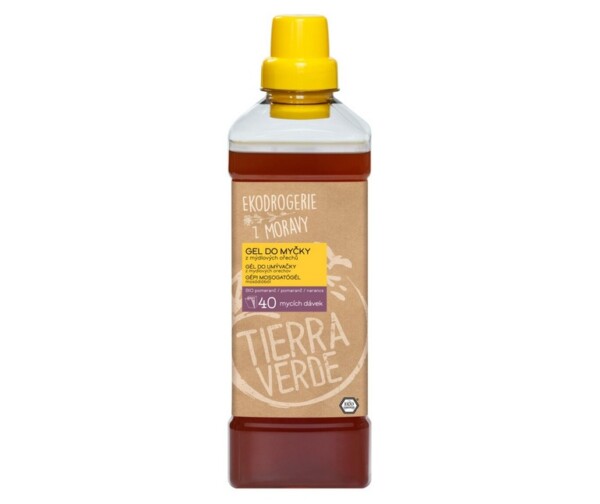 Tierra Verde Gel do myčky na nádobí - INOVACE - 1 l - z mýdlových ořechů v bio kvalitě