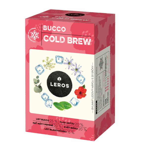 LEROS Bylinná směs Bucco Cold Brew - nálev. sáčky (20 x 1,5 g) - na přípravu ledového čaje