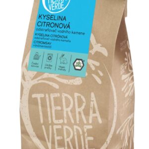 Tierra Verde Kyselina citronová - Odstraňovač vodního kamene - Sáček 1 kg - koncentrovaný a vysoce účinný