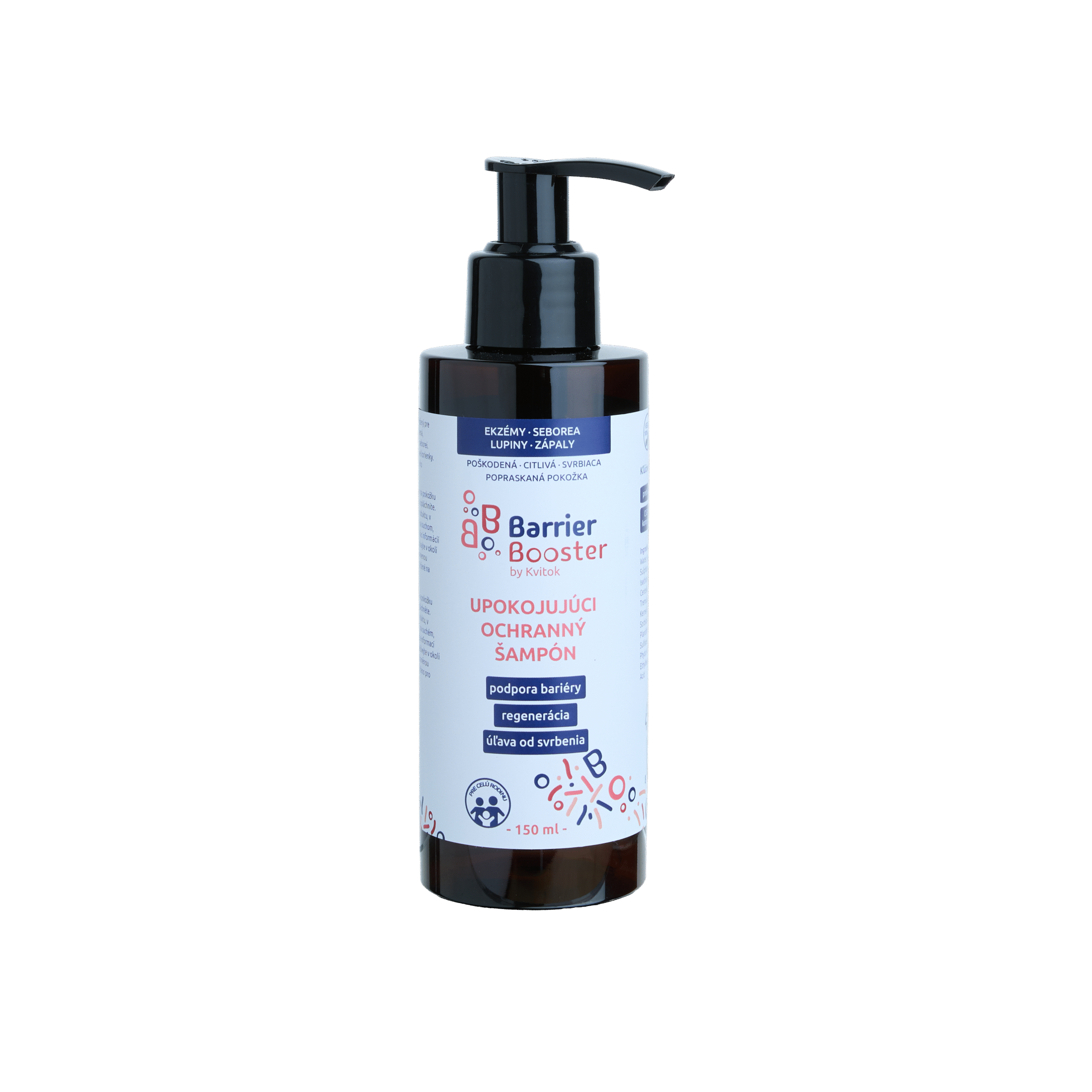 Kvitok Barrier Booster Zklidňující ochranný šampon (150 ml) - s ovesnými extrakty a levandulovou vodou