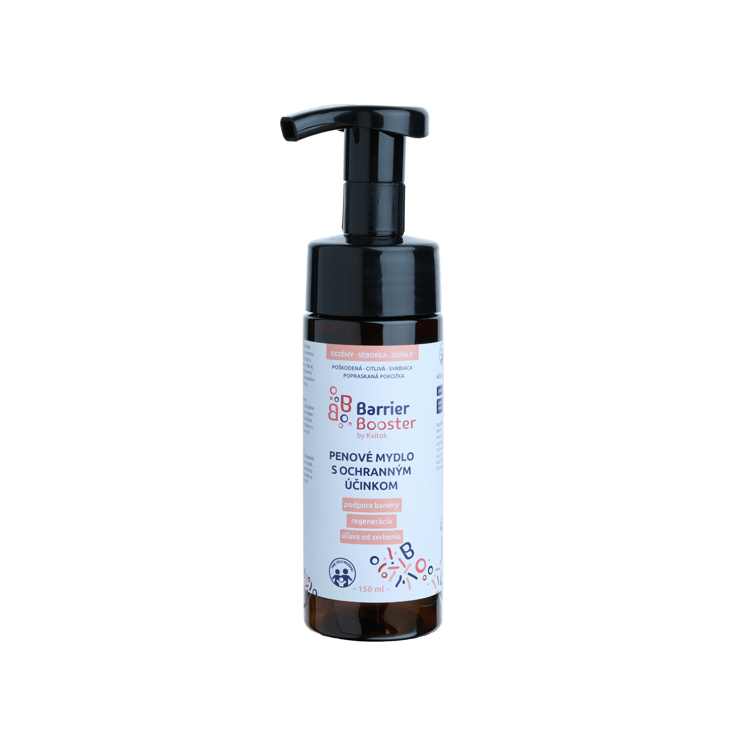Kvitok Barrier Booster Tekuté pěnové mýdlo s ochranným účinkem (150 ml) - s jemnou vůní vanilky