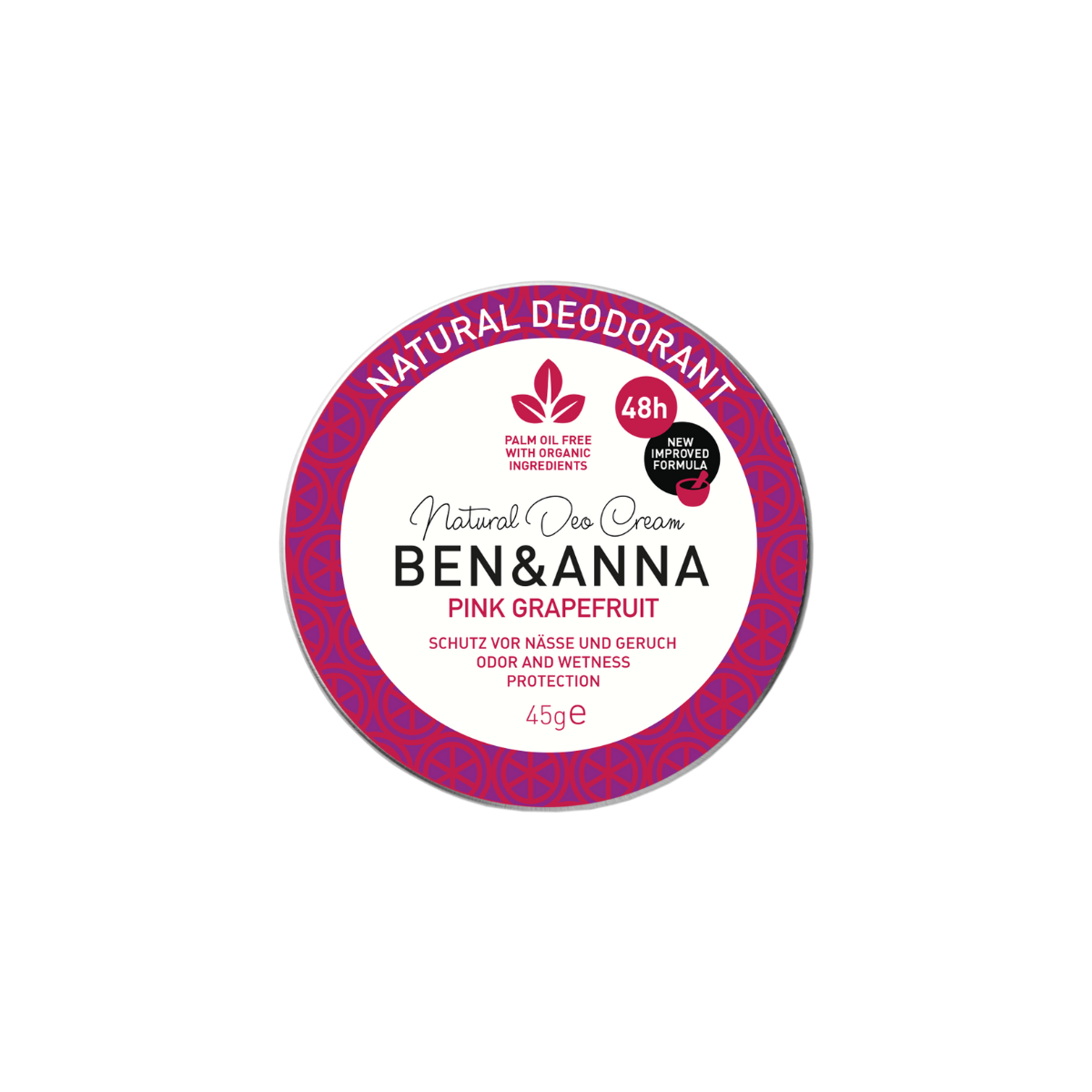 Ben & Anna Krémový deodorant Růžový grapefruit (45 g)