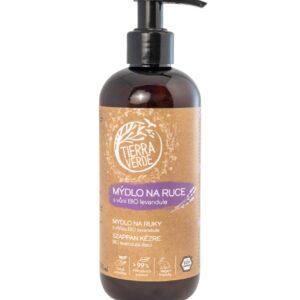 Tierra Verde Tekuté mýdlo na ruce - BIO Levandule - 290 ml - s českým bio jitrocelem