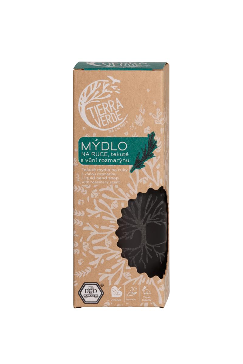 Tierra Verde Tekuté mýdlo na ruce – rozmarýnové (230 ml) - vhodné i pro časté umývání rukou
