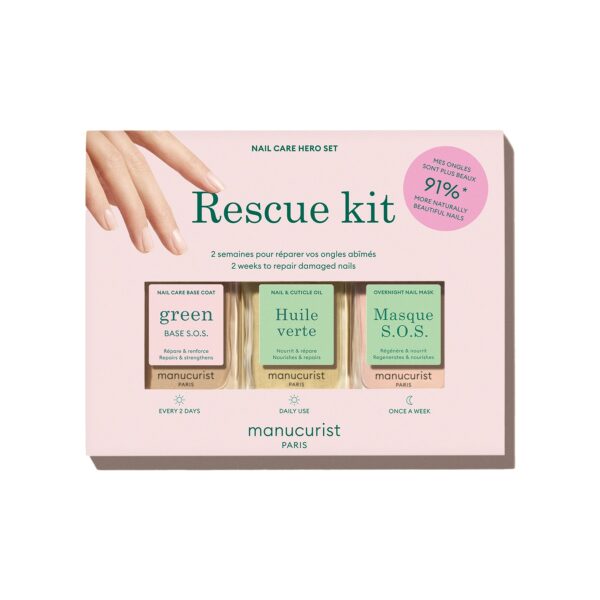 Manucurist Dárková sada Rescue Kit pro poškozené nehty - obnovuje a regeneruje nehty
