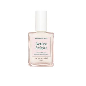 Manucurist Green Pečující schnoucí lak na nehty Active Bright (15 ml) - neutralizuje žluté tóny a rozjasňuje