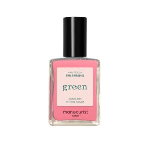 Manucurist Green schnoucí lak na nehty - Pink Paradise (15 ml) - candy pink barva