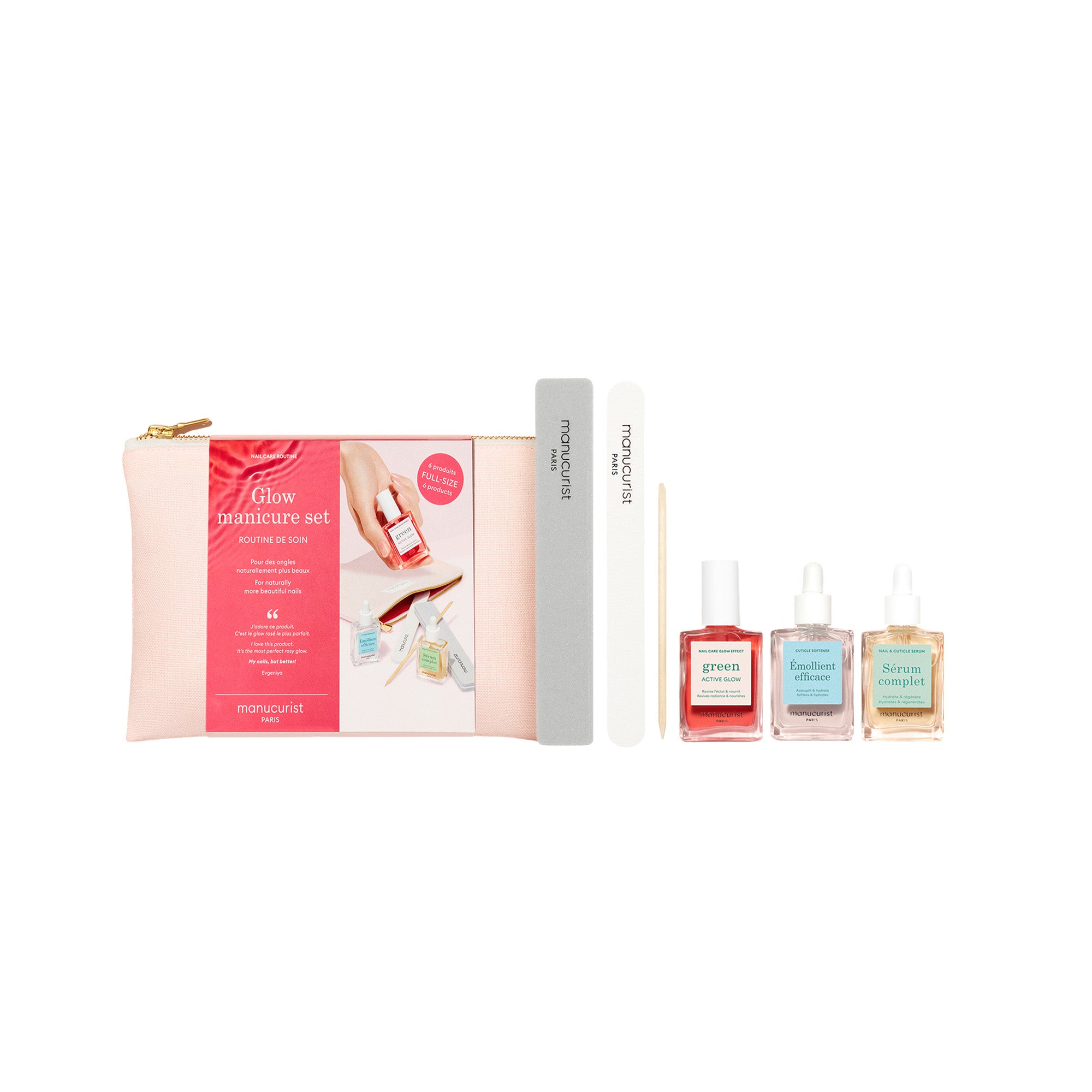 Manucurist Dárková sada Glow Manucure Set - domácí nehtové studio