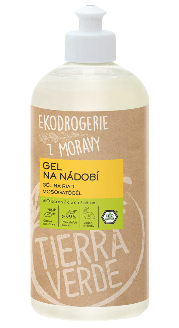 Tierra Verde Gel na nádobí - BIO citron - 500 ml