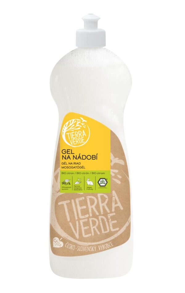 Tierra Verde Gel na nádobí - BIO citron - 1 l
