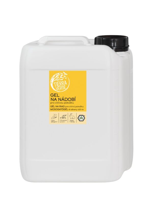 Tierra Verde Gel na nádobí - pro citlivou pokožku - 5 l
