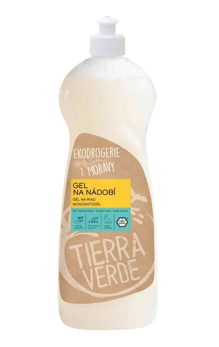 Tierra Verde Gel na nádobí - BIO sladká máta - 1 l