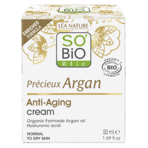 SO’BiO étic Anti-age Precieux Argan Krém denní BIO (50 ml) - hydratuje, zpevňuje a rozjasňuje pleť