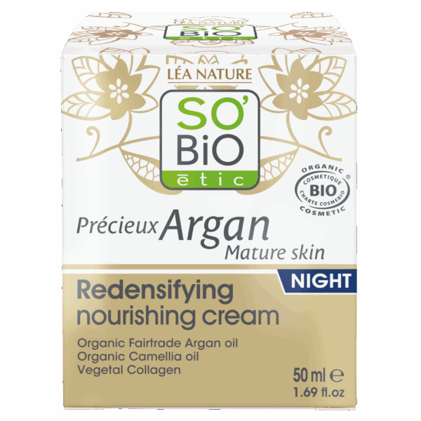 SO’BiO étic Anti-age Precieux Krém noční výživný a zpevňující GOLD BIO (50 ml) - ideální pro zralou pleť